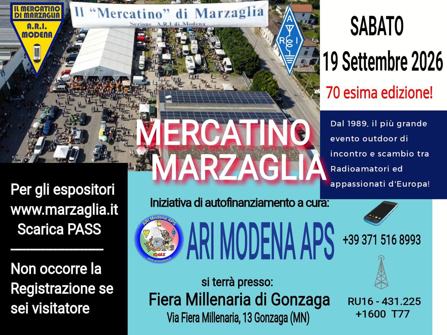 Mercatino di Marzaglia: arriva la 2° edizione